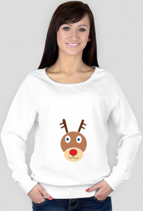 bluza z głową renifera