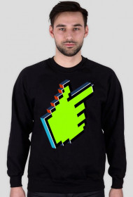 Bluza męska czarna wskaźnik