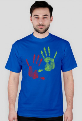 Koszulka męska dłonie