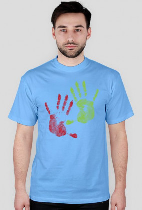 Koszulka męska dłonie