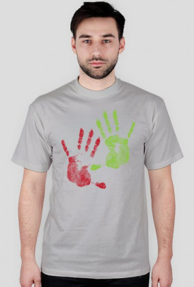 Koszulka męska dłonie