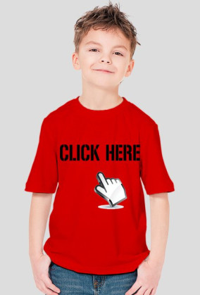 koszulka "Click here" dziecięca