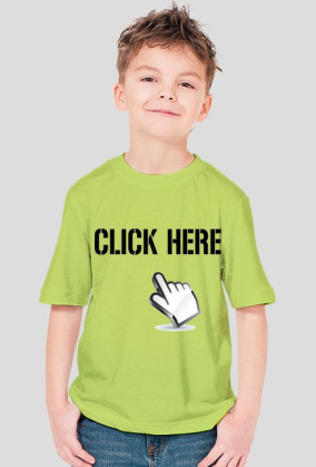 koszulka "Click here" dziecięca