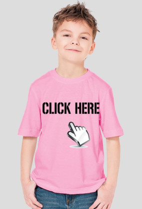 koszulka "Click here" dziecięca