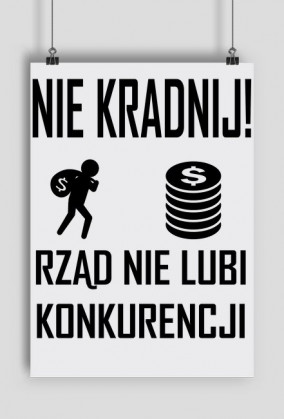 Plakat: "Nie kradnij!"