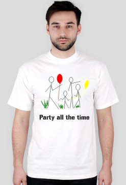 T-shirt męski Party all the time
