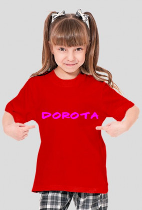 koszulka z napisem dorota