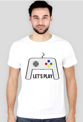 Koszulka ,,Let's play" slim różne kolory