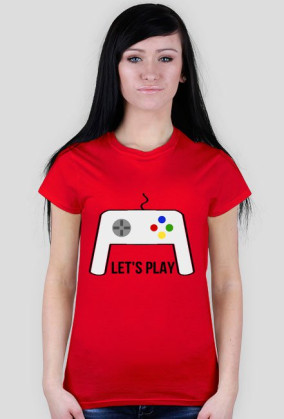 Koszulka ,,Let's play" różne kolory