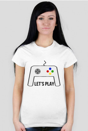 Koszulka ,,Let's play" różne kolory