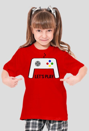 Koszulka ,,Let's play" różne kolory