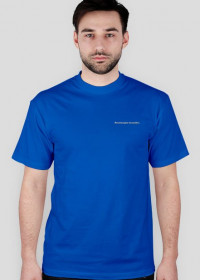 Rewelacyjne koszulki logo niebieska