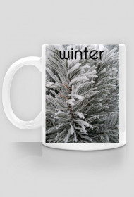 kubek z napisem winter