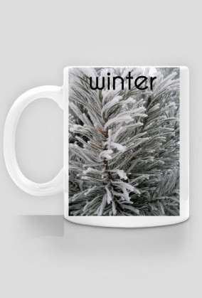 kubek z napisem winter