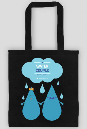 Water couple (para wodna) - torba z nadrukiem dwustronnym