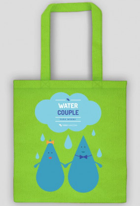 Water couple (para wodna) - torba z nadrukiem dwustronnym
