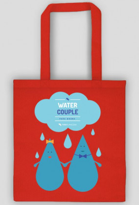 Water couple (para wodna) - torba z nadrukiem dwustronnym