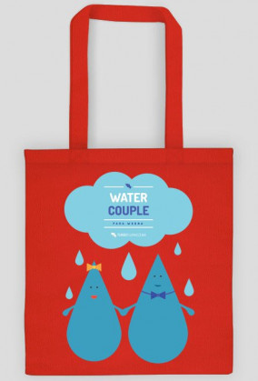 Water couple (para wodna) - torba z nadrukiem dwustronnym
