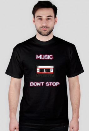 Koszulka męska - Music don`t stop