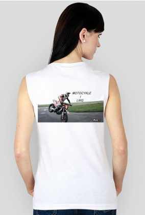 Koszulka damska "Motocykle i LWG" BIAŁA
