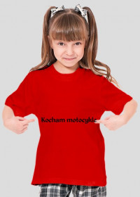 Koszulka dla dziecka "Kocham motocykle" CZERWONA