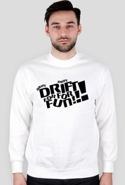 Bluza bez kaptura/biała/logo przód