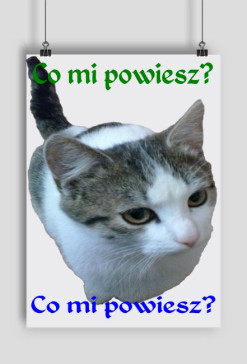 Plakat Co mi powiesz? Pionowy lub poziomy