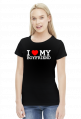 I love my boyfriend - koszulka czarna