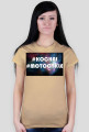 #KOCHAJ #MOTOCYKLE - T-Shirt Damski