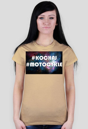 #KOCHAJ #MOTOCYKLE - T-Shirt Damski