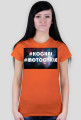 #KOCHAJ #MOTOCYKLE - T-Shirt Damski