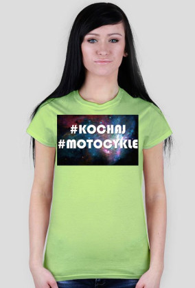#KOCHAJ #MOTOCYKLE - T-Shirt Damski