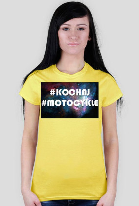 #KOCHAJ #MOTOCYKLE - T-Shirt Damski