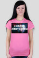 #KOCHAJ #MOTOCYKLE - T-Shirt Damski
