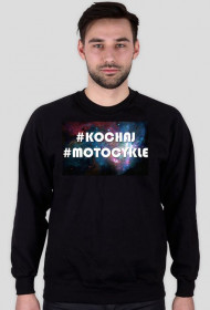 #KOCHAJ #MOTOCYKLE -  BLUZA MESKA CZARNA