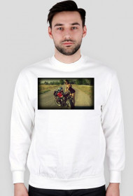 Motocykl - BLUZA BIALA MESKA
