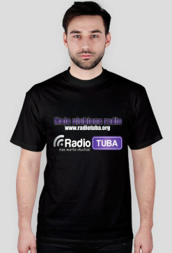 Koszulka Czarna RadioTuba Przód