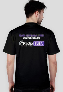 Koszulka Czarna Moje Radio  Tył