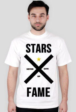 T-SHIRT STARSWEAR NEVER GIVE UP STARS FAME