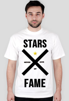 T-SHIRT STARSWEAR NEVER GIVE UP STARS FAME