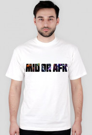 Koszulka męska ,,Mid Or Afk''