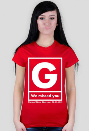koszulka GERARD WAY/we missed you
