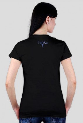 Koszulka z logo czarna - damska