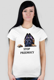 Koszulka damska STOP PRZEMOCY