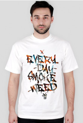 Koszulka Męska - Everyday Smoke Weed