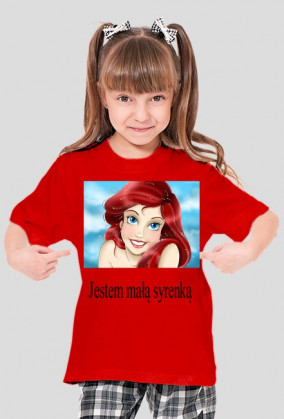 Koszulka dla dziewczynki "Jestem małą syrenką "