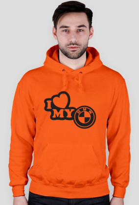 BLUZA Z KAPTUREM " I LOVE MY BMW "