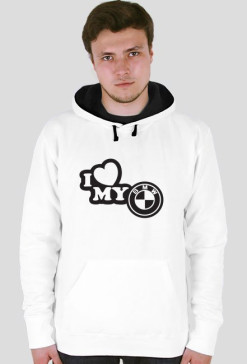 BLUZA Z KAPTUREM " I LOVE MY BMW " VOL 2