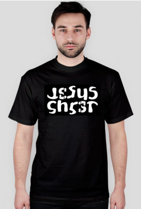 Koszulka Jesus Christ ambigram czarna