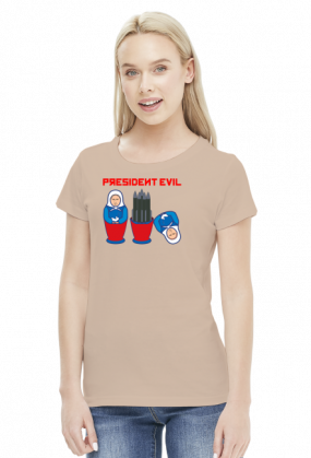 Putin President Evil koszulka damska